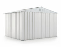 Box in lamiera zincata per esterno 327x269cm x h 215cm - 132 kg - 8,80mq BIANO