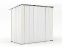 Box in acciaio casetta da giardino capanno 174x100cm x h 182cm - 43kg - 1,74mq - BIANCO