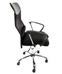 Poltrona ergonomica operativa da Ufficio in Mesh ed Ecopelle Modello Matrix