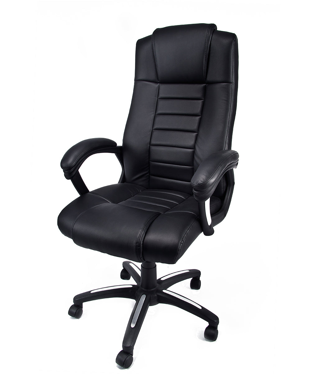 Poltrona ergonomica girevole da Ufficio Presidenziale in ecopelle Modello Revolution