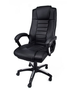 Poltrona ergonomica girevole da Ufficio Presidenziale in ecopelle Modello Revolution