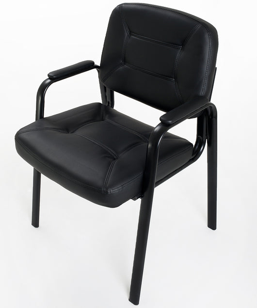 Sedia imbottita in ecopelle modello Easy per sala attesa ufficio ospite conferenza riunione