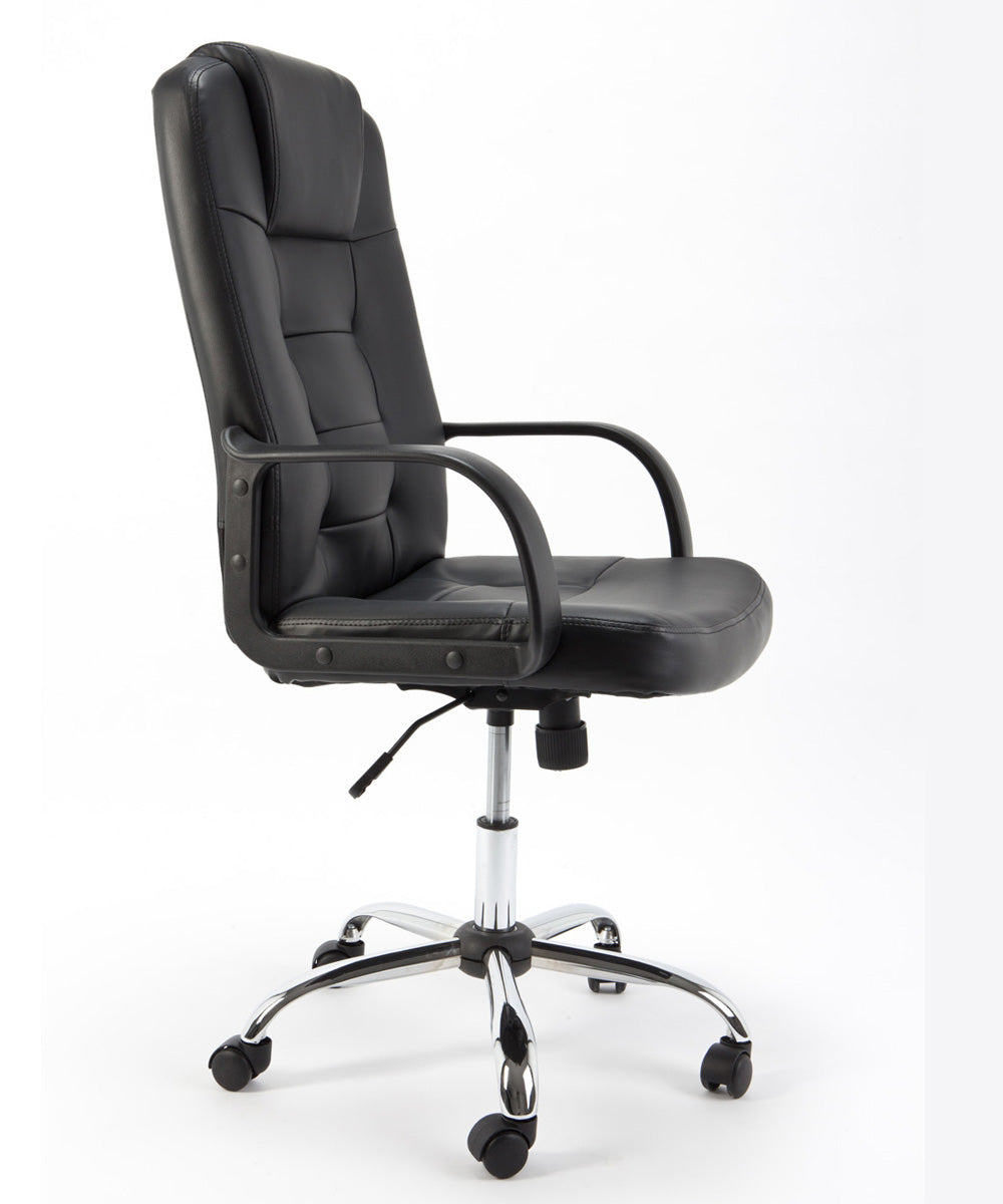 Poltrona da ufficio presidenziale ergonomica in ecopelle modello Luxor