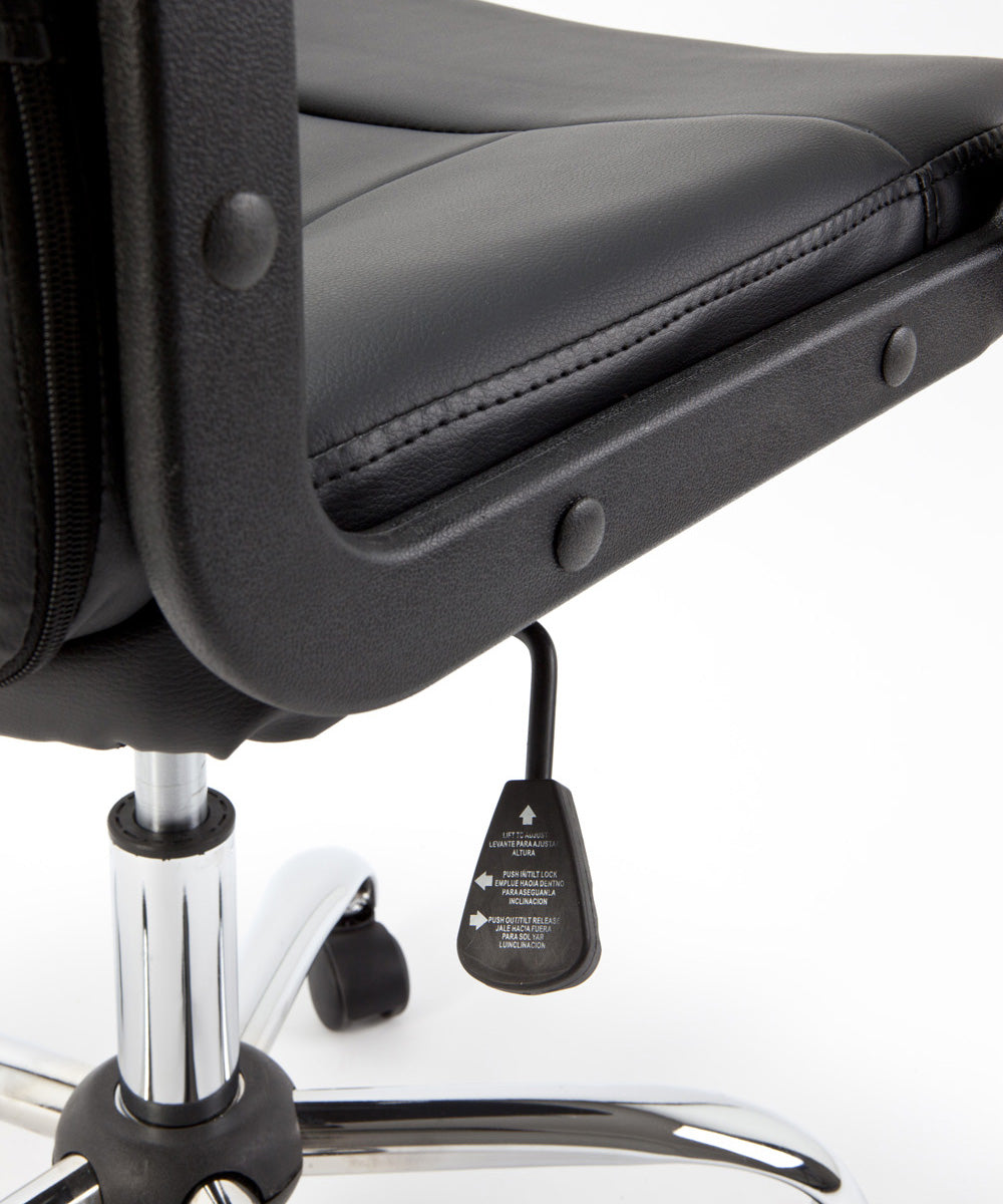 Poltrona da ufficio presidenziale ergonomica in ecopelle modello Luxor