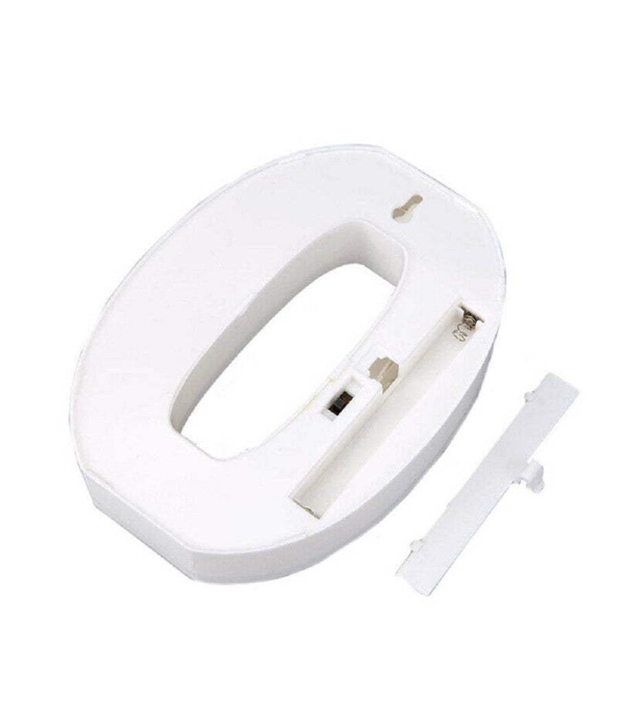 Numero 0 Luminoso Bianco A Led Decoro Per Eventi Feste Luce Calda 3000k 16x3cm         