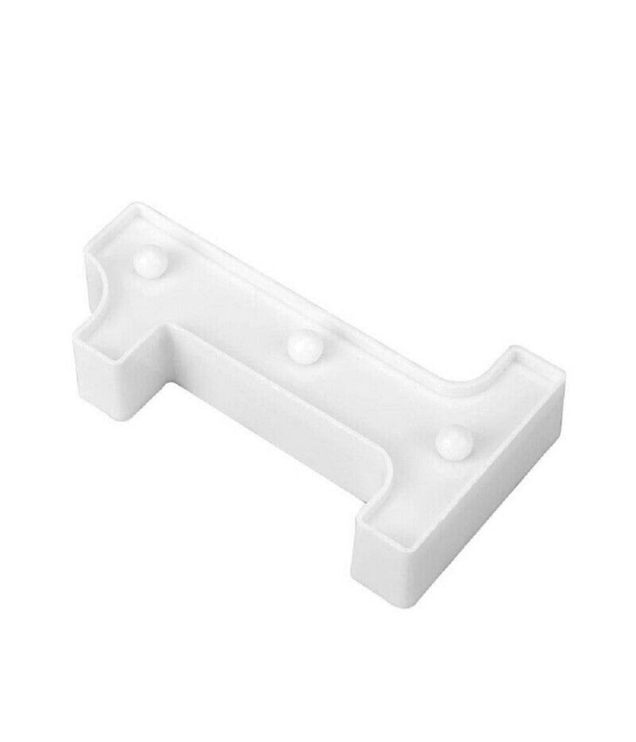 Numero 1 Luminoso Bianco A Led Decoro Per Eventi Feste Luce Calda 3000k 16x3cm         