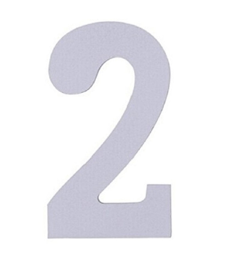 Numero 2 In Legno Bianco 11cm Decorazione Confettata Matrimonio Compleanno Wedding         