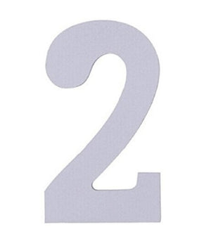 Numero 2 In Legno Bianco 11cm Decorazione Confettata Matrimonio Compleanno Wedding         