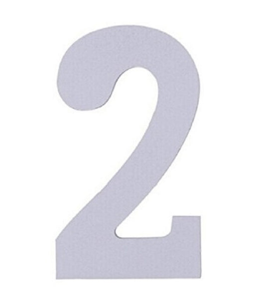 Numero 2 In Legno Bianco 11cm Decorazione Confettata Matrimonio Compleanno Wedding         