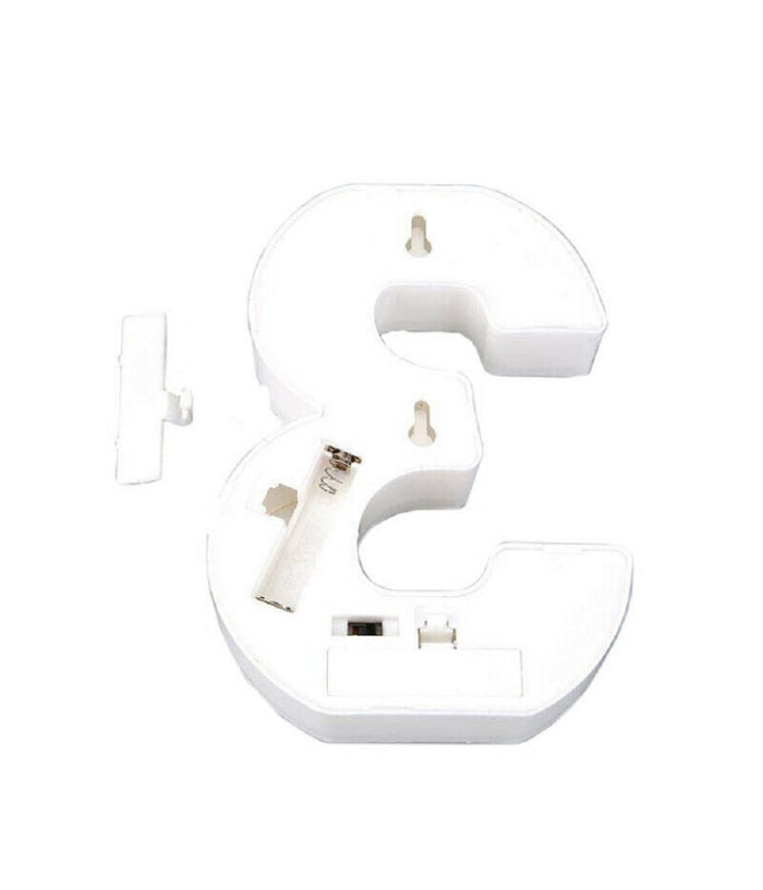 Numero 3 Luminoso Bianco A Led Decoro Per Eventi Feste Luce Calda 3000k 16x3cm         