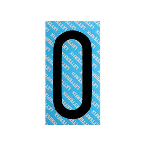 Numero Adesivo Nero Serie T80 0 Letterfix