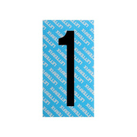 Numero Adesivo Nero Serie T80 1 Letterfix