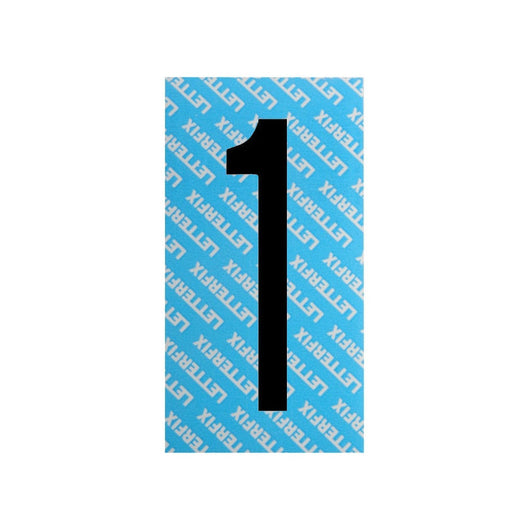 Numero Adesivo Nero Serie T80 1 Letterfix