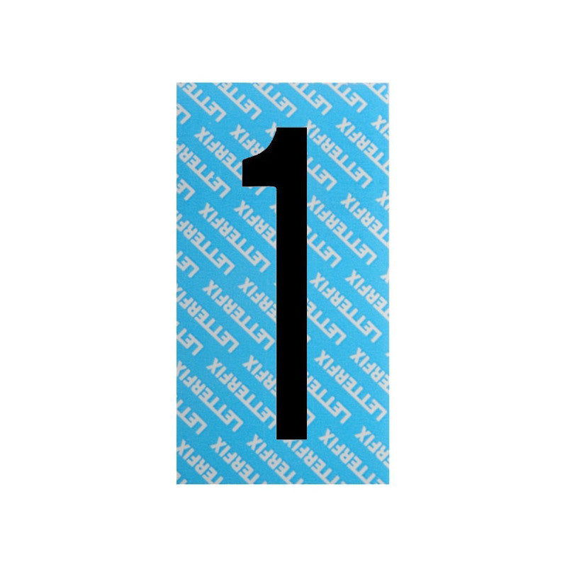 Numero Adesivo Nero Serie T80 1 Letterfix