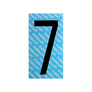 Numero Adesivo Nero Serie T80 7 Letterfix