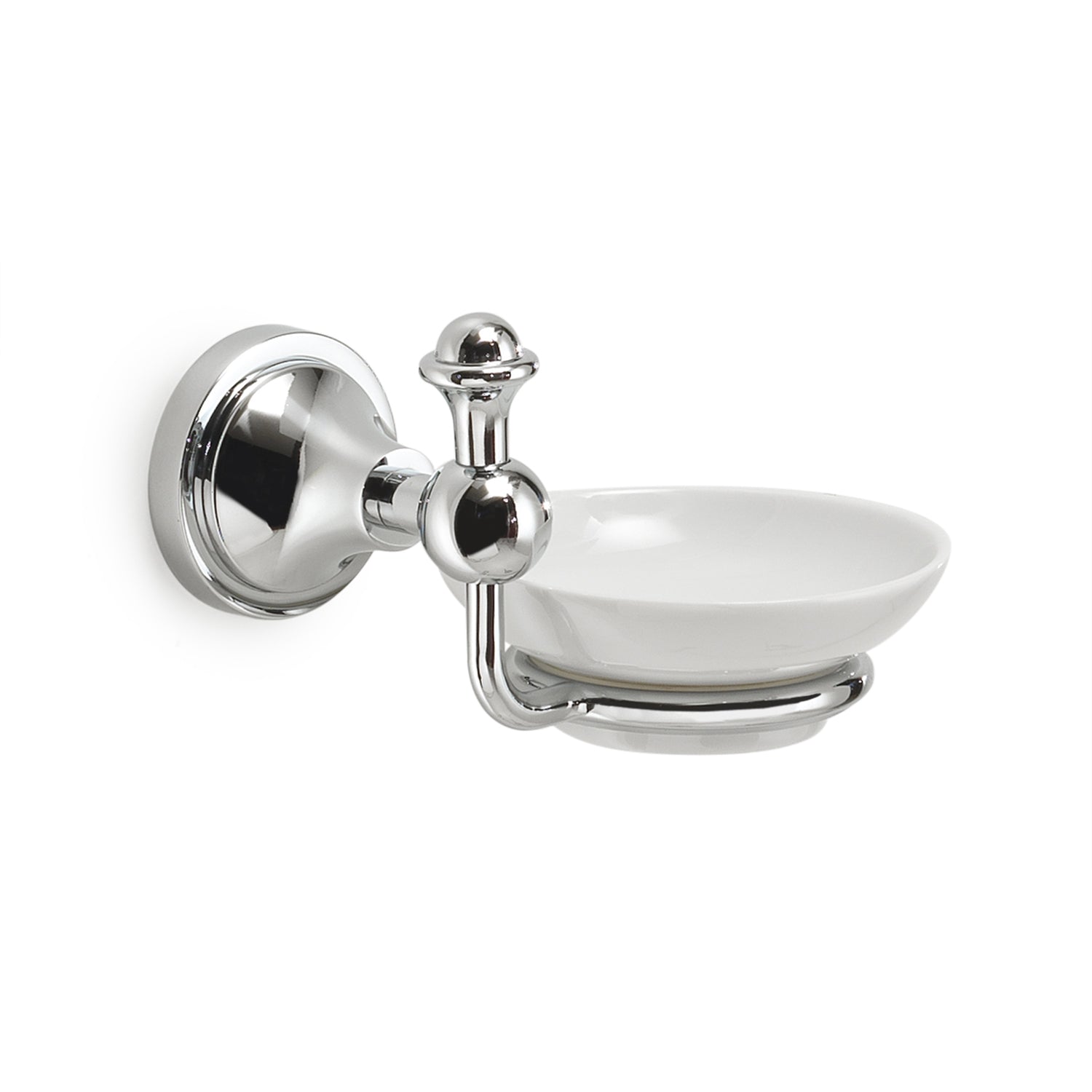 Portasapone da muro in acciaio inox e Cromall NV11 Gedy serie NEVIS Cromato