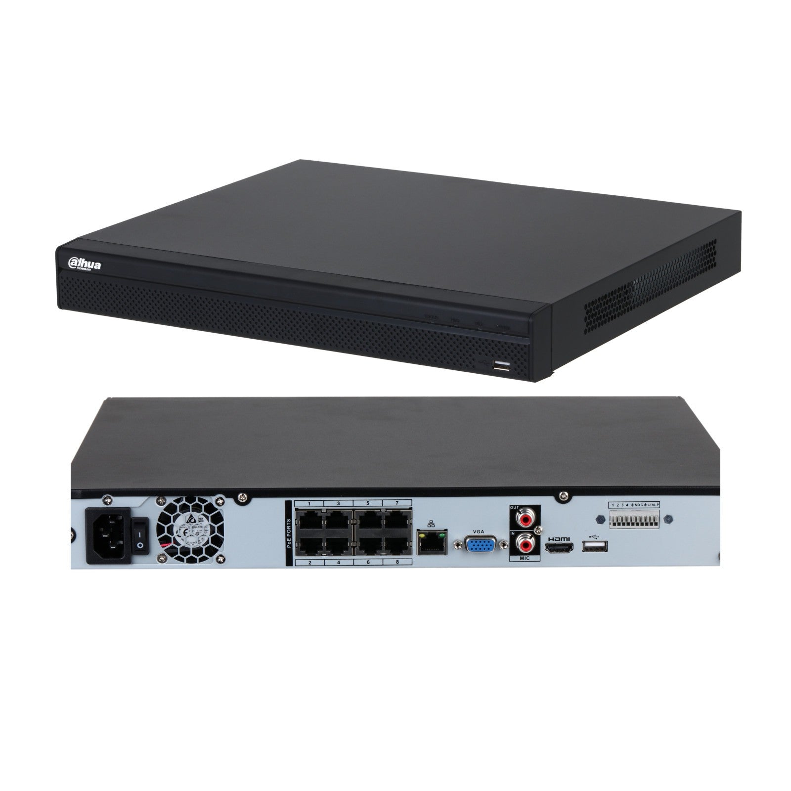 Dahua Registratore Nvr 8Ch 8PoE Serie Lite NVR4208-8P-4KS3