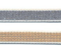 cintino cotone avana e grigio per avvolgibili - mt.50x mm.18h. in rotolo cod:ferx.fer3469