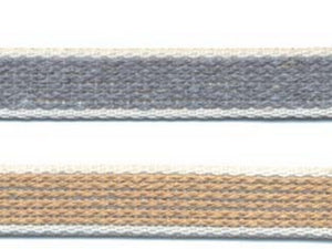 cintino cotone avana e grigio per avvolgibili - mt.50x mm.18h. in rotolo cod:ferx.fer3469