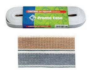 cintino cotone avana e grigio per avvolgibili in matassine - mt.5,5x mm.22h cod:ferx.fer3643
