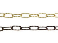 catena ritorta per lampadari - ø mm.3,5x45x20 in ferro bronzato cod:ferx.fer4121