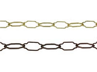 catena sagomata per lampadari - ø mm.2,5x44x20 in ferro ottonato  cod:ferx.fer4138