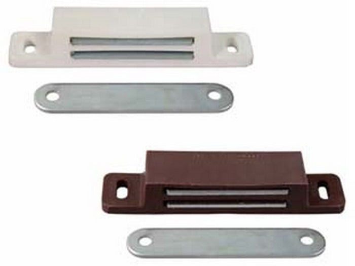 cricchetto magnetico rettangolare gigante - mm.87x20x15h.  in plastica marr cod:ferx.fer6033