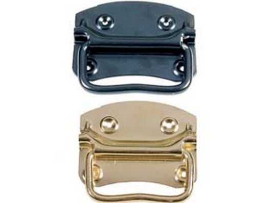 maniglie per bauli tipo americano snodate - mm.110x85x50h. verniciate nere cod:ferx.fer71598