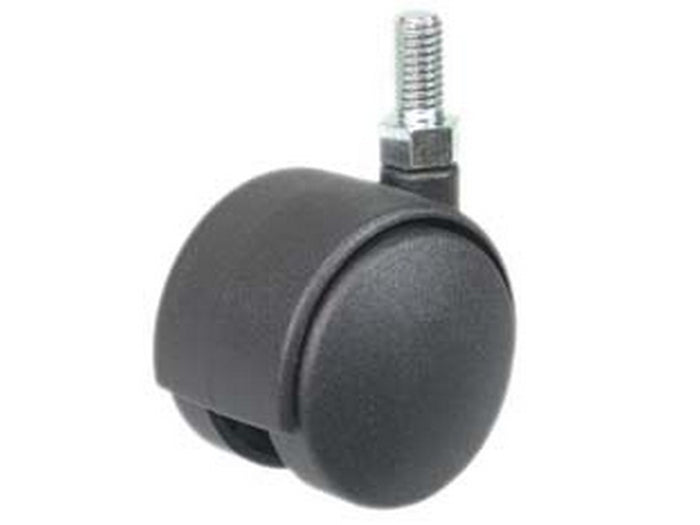 ruote doppie in nylon con perno - ø mm.30 perno ø mm.8x15 cod:ferx.fer23733