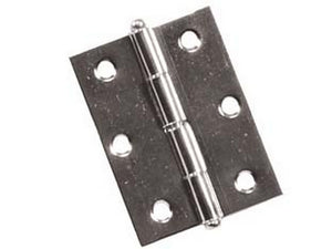 cerniere con perno sfilabile in acciaio nichelato - mm.50x40 cod:ferx.fer7412