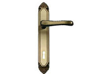 maniglia lavinia con placca in ottone  - mm.70 tipo leggero cod:ferx.fer444255