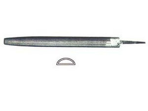 lime mezze tonde con manico in plastica - 6" mm.150 taglio bastardo cod:ferx.fer19491