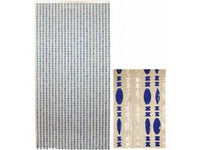 tenda corallo blu-cristallo - 96 fili cm.120x230h. cod:ferx.fer25881