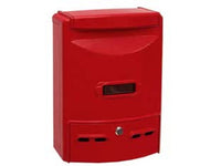cassetta postale in alluminio portariviste per esterni "europa" rossa - cm.28,5x10x38h. colore rosso cod:ferx.fer26598