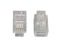 spina modulare passo 4/4 rj11 trasparente  cod:ferx.fer28486