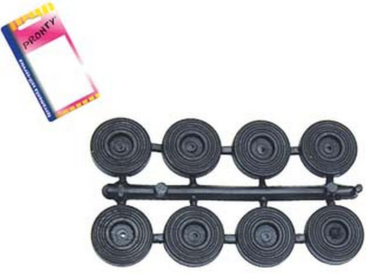 12blister paracolpi sottosedie bassi in plastica neri - ? mm.25x5h., in bl. pz.8 cod:ferx.fer28608