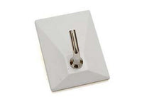 ganci adesivi in plastica bianchi 1 posto - mm.30x40h. cod:ferx.fer28943