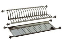 scolapiatti regolabili a molle - cm.86 (incasso cm.72,5) - con vasca cod:ferx.fer31400