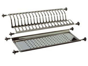 scolapiatti regolabili a molle - cm.86 (incasso cm.72,5) - con vasca cod:ferx.fer31400