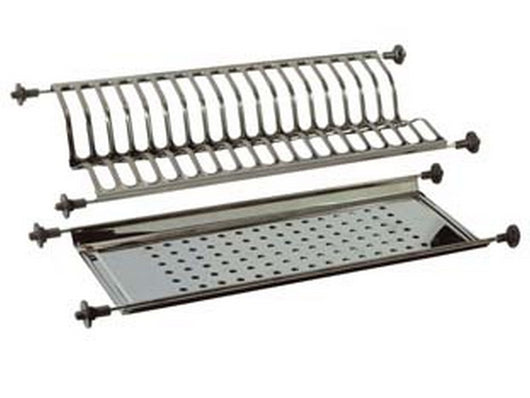 scolapiatti regolabili a molle - cm.86 (incasso cm.72,5) - con vasca cod:ferx.fer31400