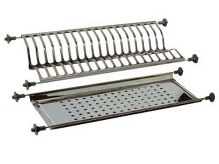 scolapiatti regolabili a molle - cm.86 (incasso cm.72,5) - con vasca cod:ferx.fer31400