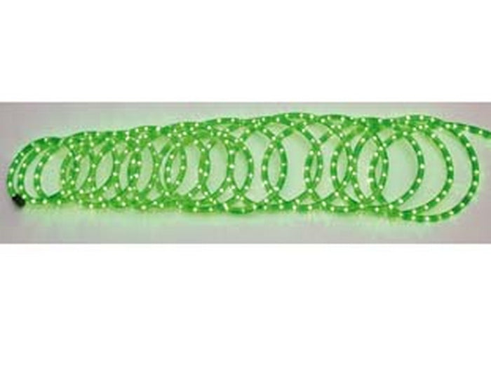 tubo luminoso con giochi luce verde - mt.6 con 216 luci cod:ferx.fer31929