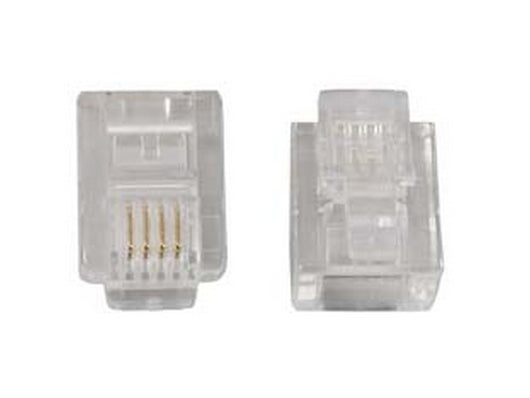 spina modulare passo 6/4 rj12 trasparente  cod:ferx.fer37181