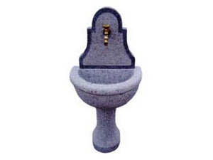 fontana a parete in granito grigio - cm.130h. - peso kg.160 - colore grigio cod:ferx.fer37525