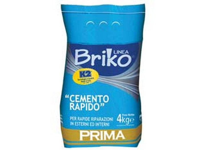 k2 linea briko cemento rapido grigio in polvere - kg.4 in sacco cod:ferx.fer37969
