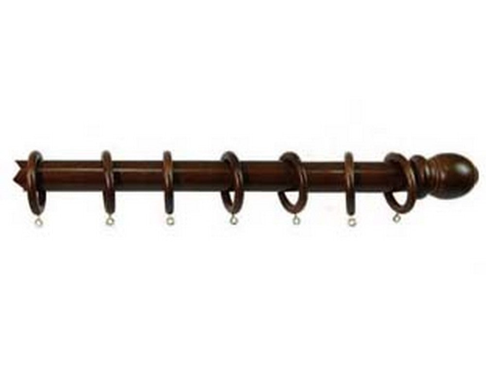 bastone in legno senza supporti ? mm.35 noce - cm.200 cod:ferx.fer11907