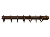 bastone in legno senza supporti ? mm.35 noce - cm.200 cod:ferx.fer11907