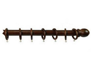 bastone in legno senza supporti ? mm.35 noce - cm.240 cod:ferx.fer11914