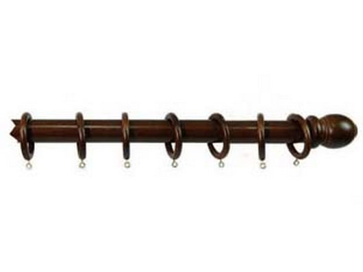 bastone in legno senza supporti ? mm.35 noce - cm.160 cod:ferx.fer38010