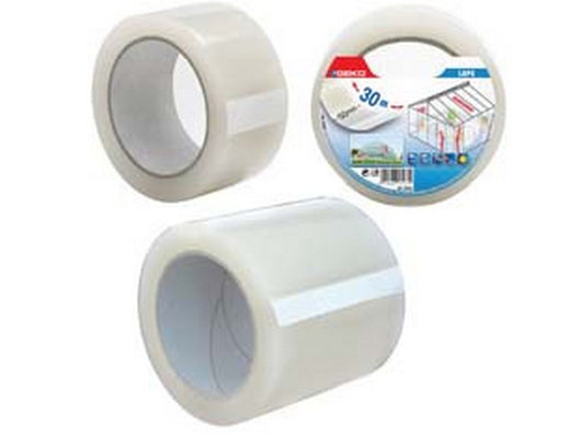 nastro adesivo in polietilene trasparente uso esterno - mm.50 x 30 mt. cod:ferx.fer38232
